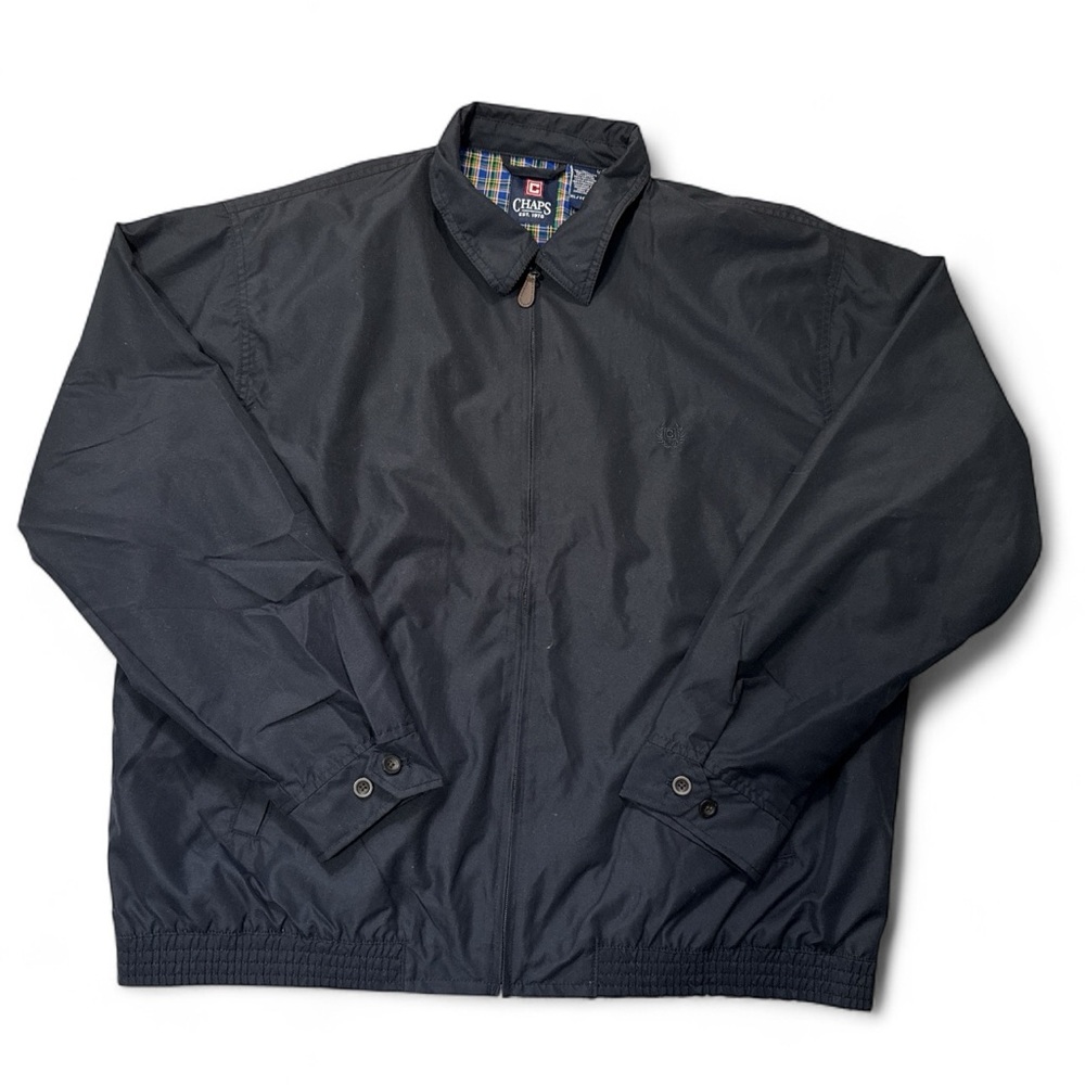 Chaps Men's Black Windbreaker‎ Jacket XL